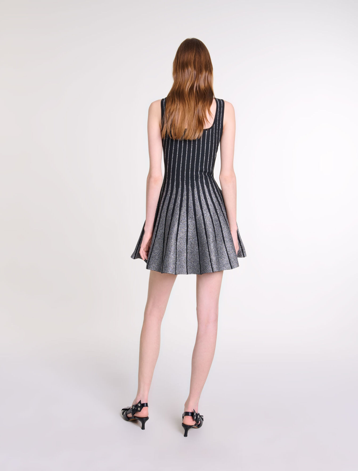 Abito corto in maglia jacquard