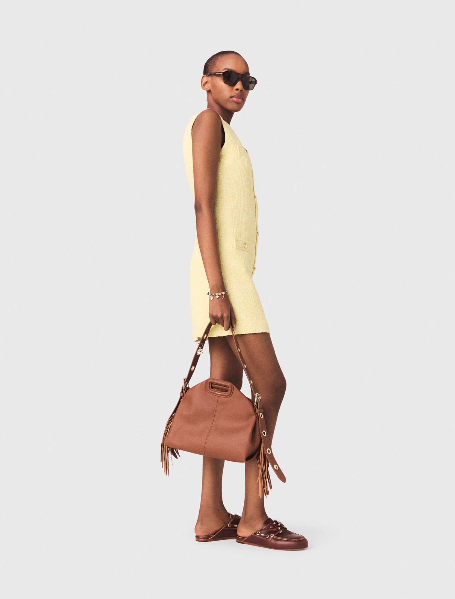 Abito corto in tweed