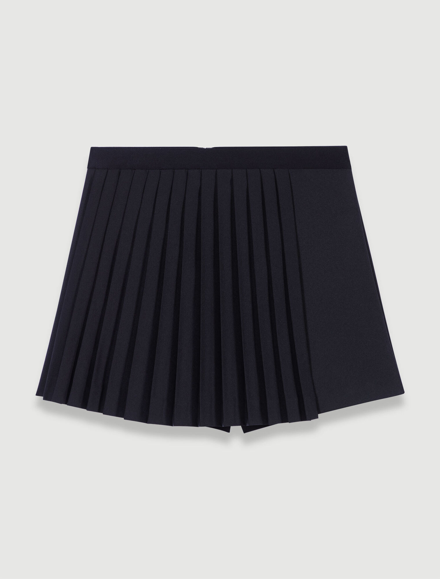 Shorts dritti plissettati