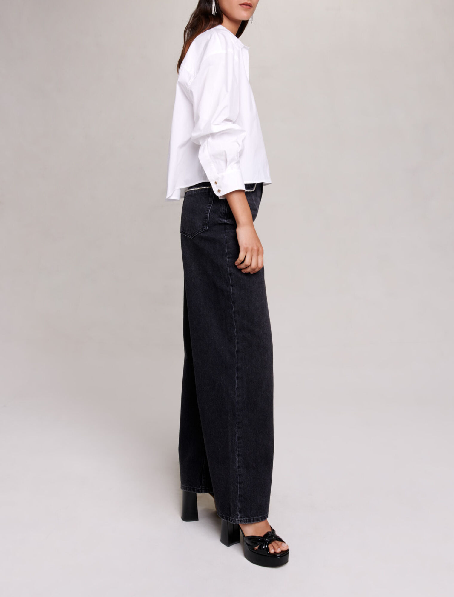 Camicia corta in cotone
