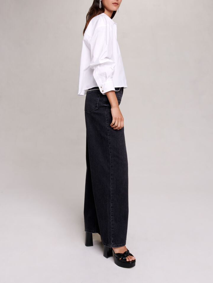 Camicia corta in cotone