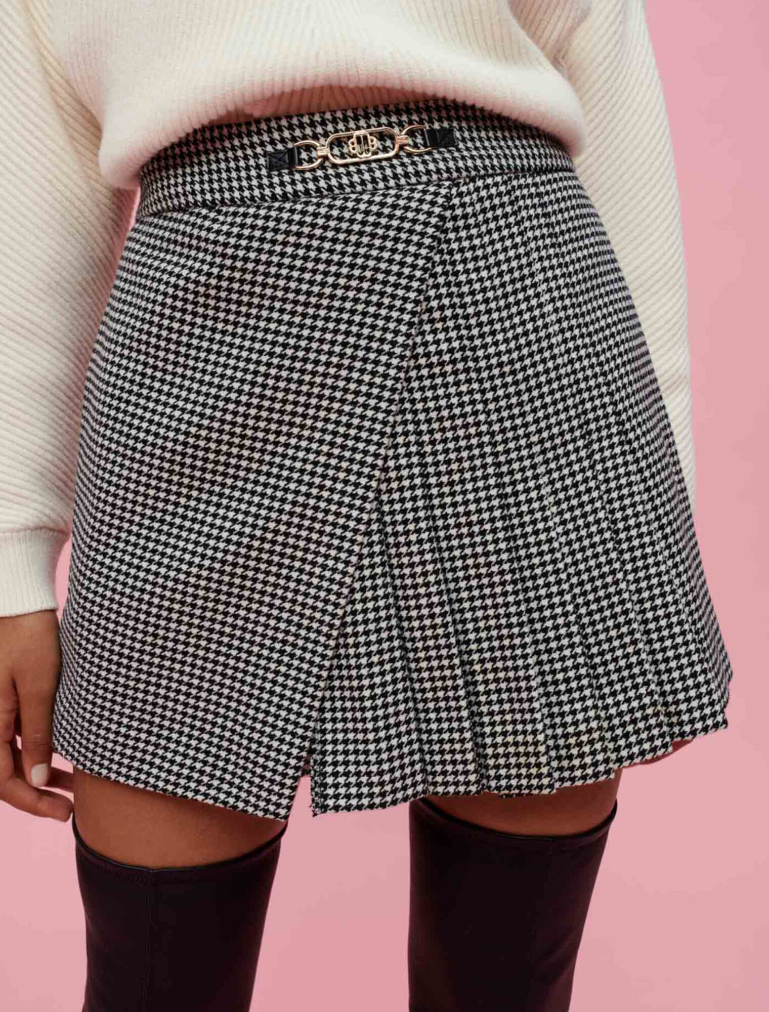 Pantaloncini pied-de-poule