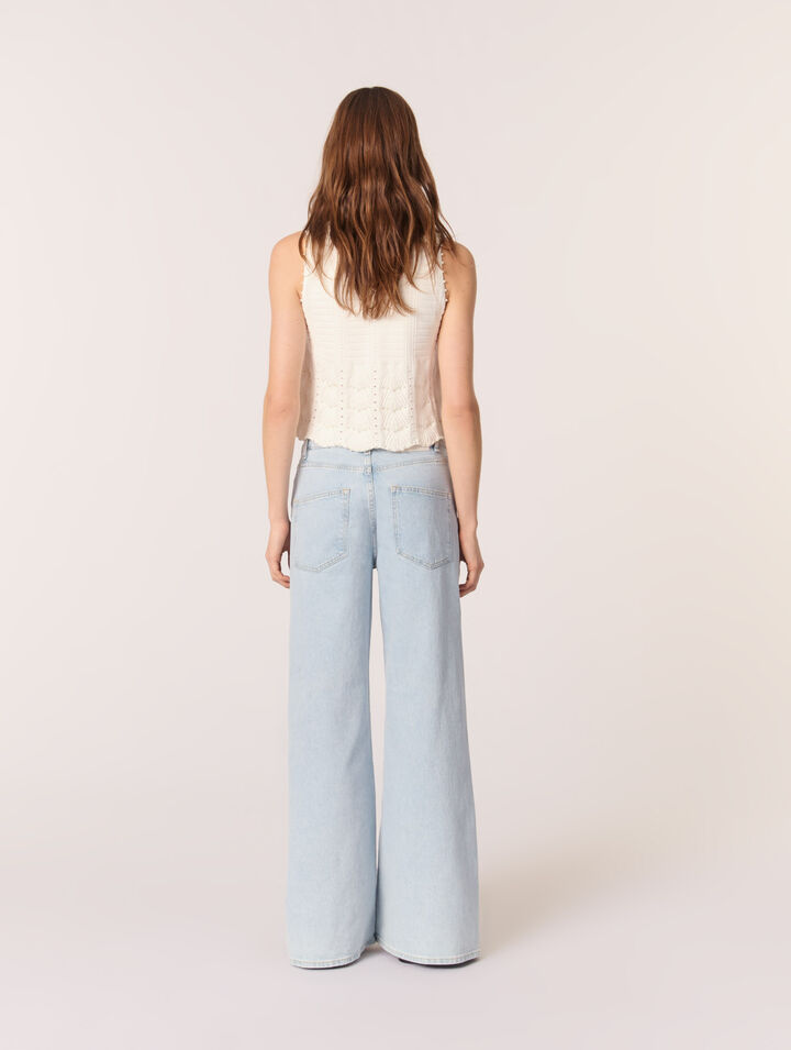 Jeans larghi délavé