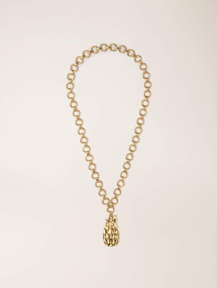 Collana lunga ananas