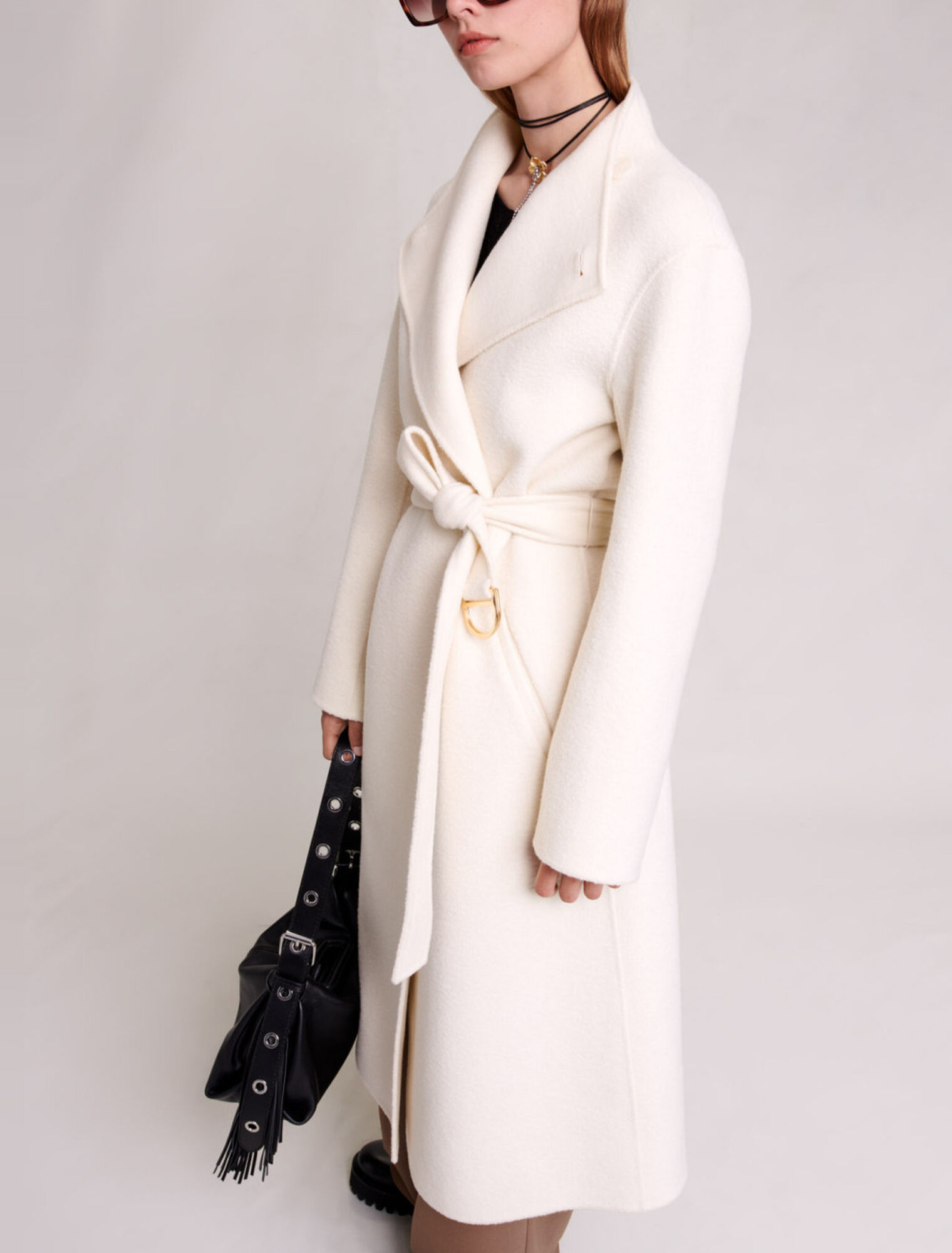 Cappotto midi da allacciare