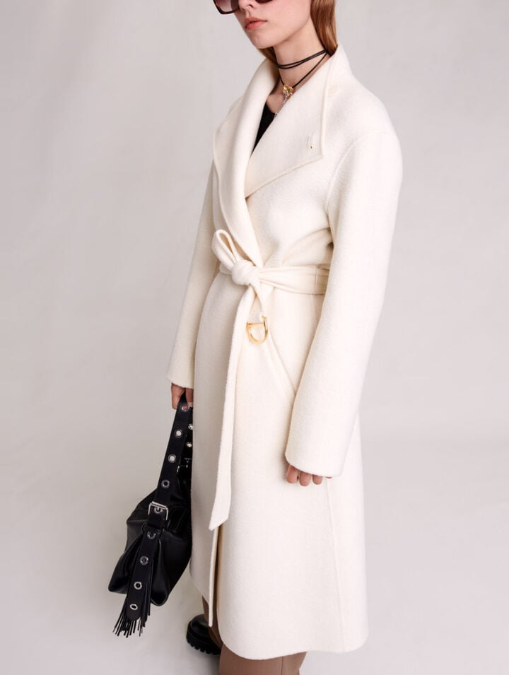 Cappotto midi da allacciare