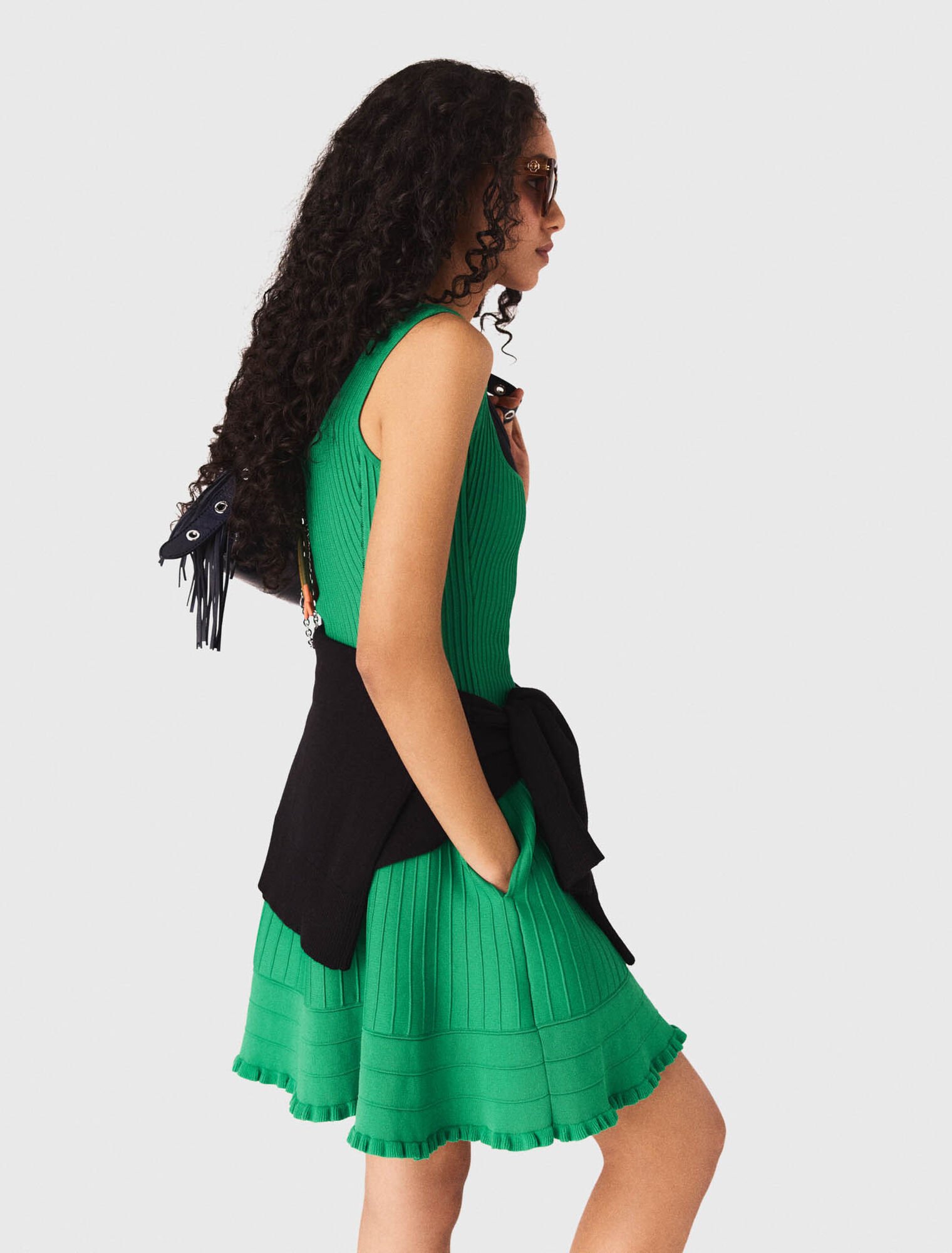 Abito svasato in maglia