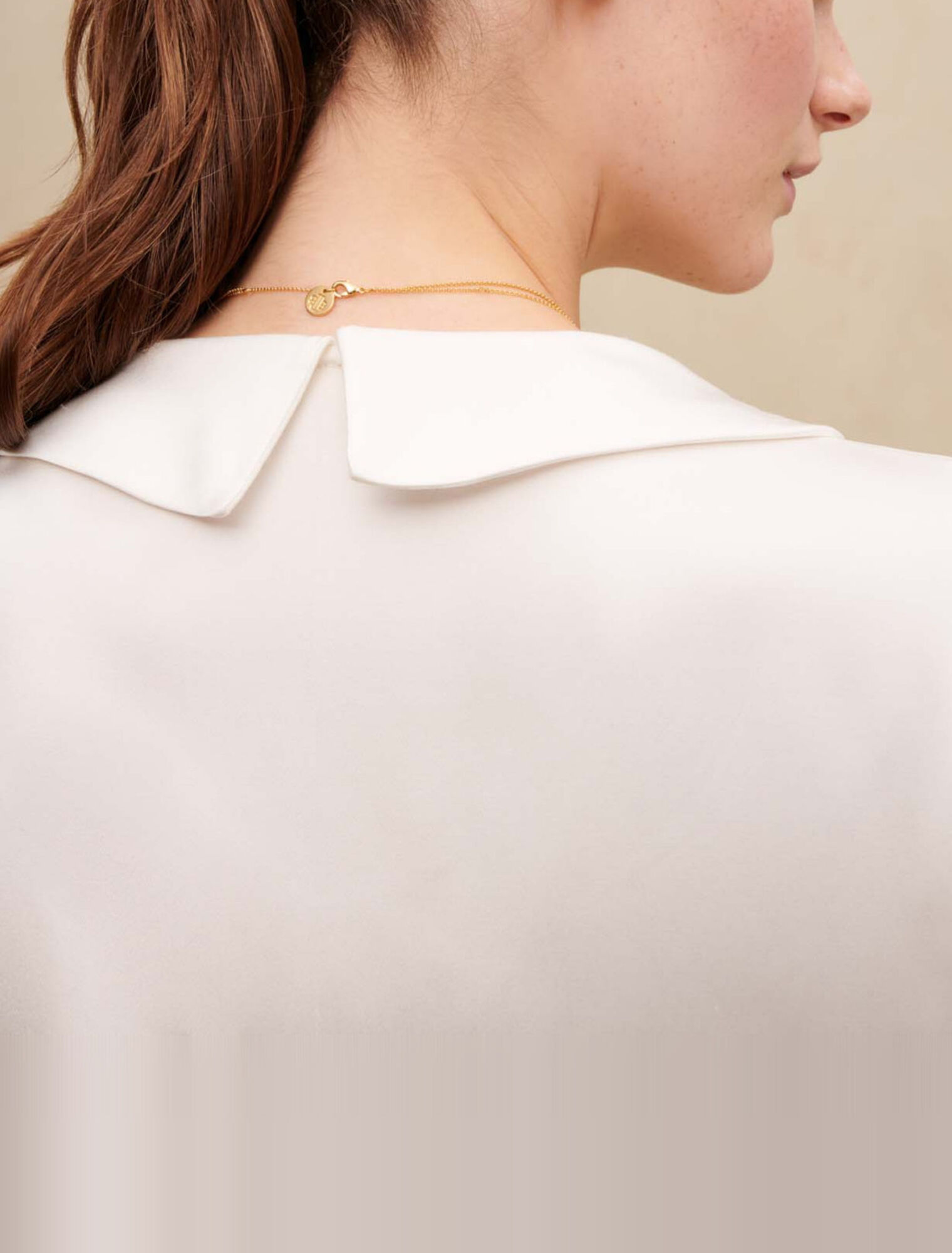 Camicia satinata annodata