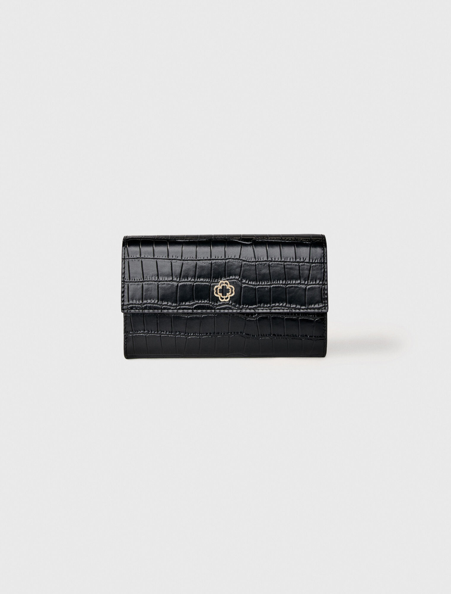 Borsa in pelle goffrata coccodrillo