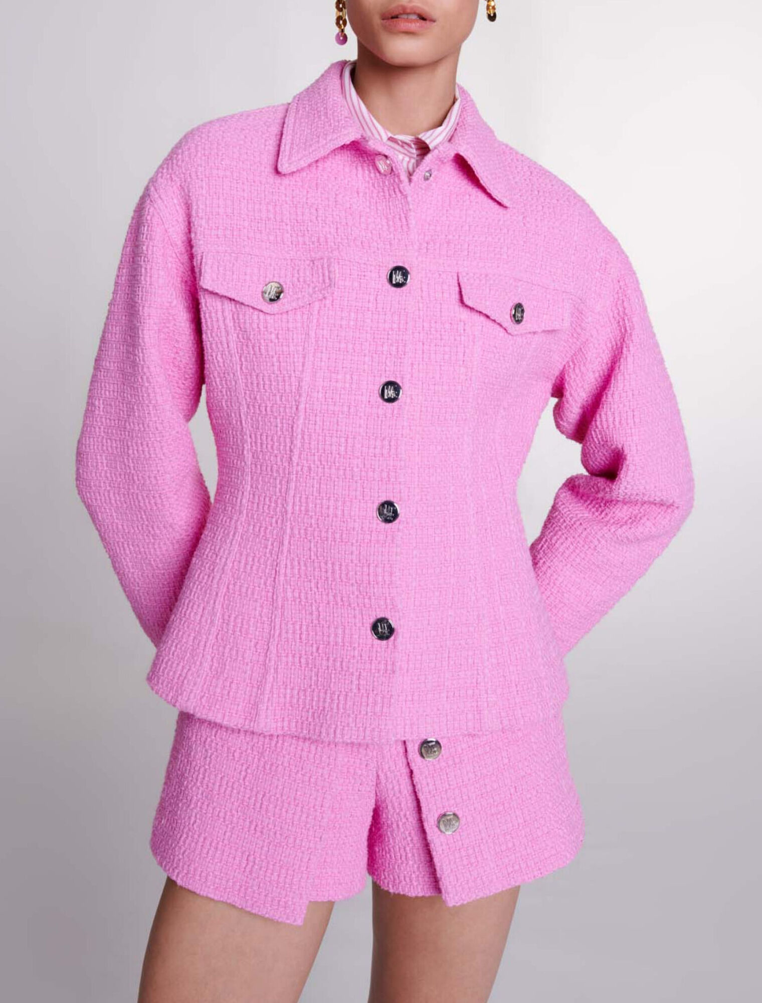 Giacca attillata in tweed