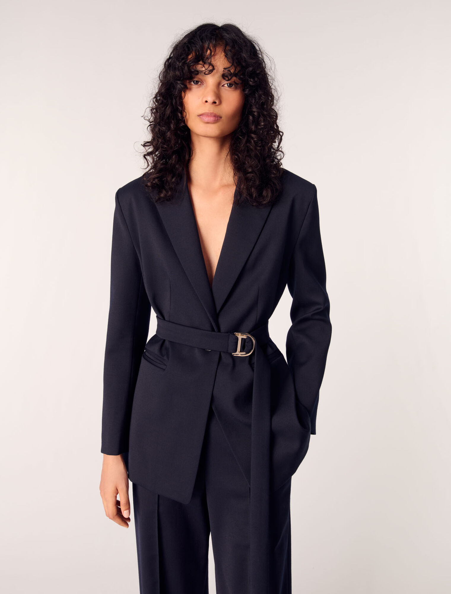 Giacca tailleur retro plissettato