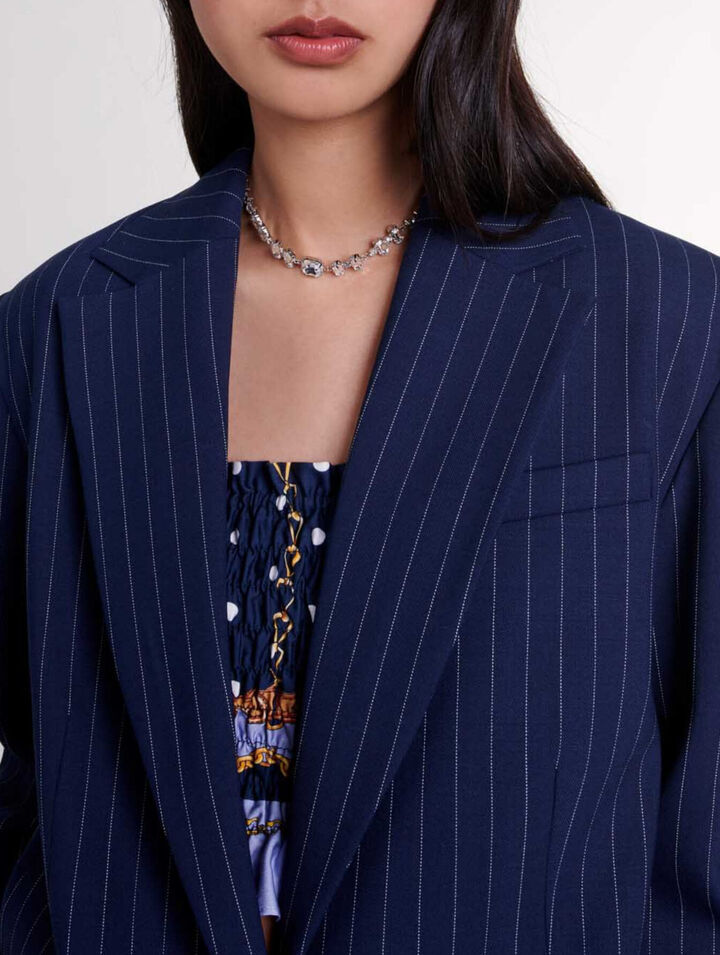 Giacca da tailleur a righe