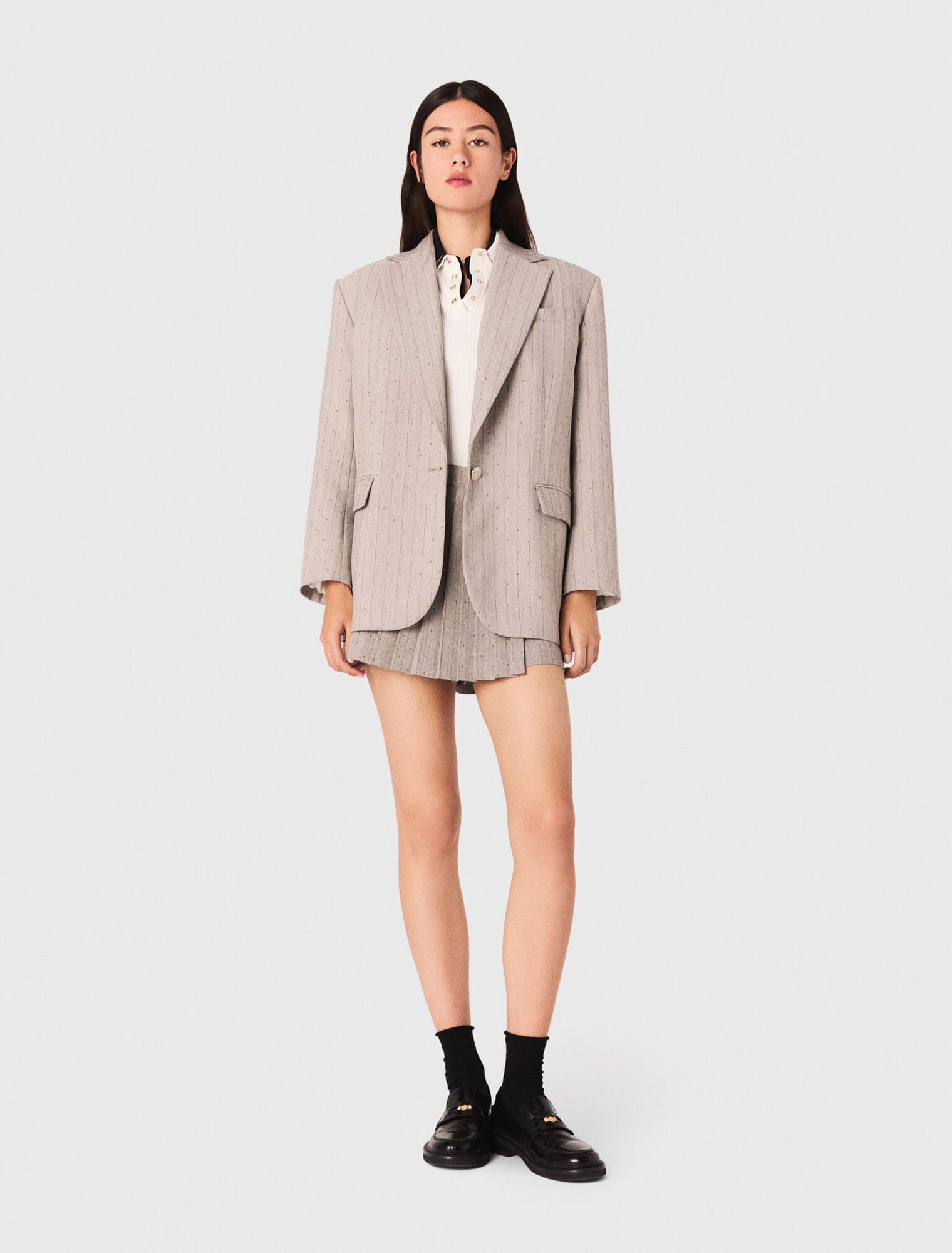 Giacca da tailleur con strass