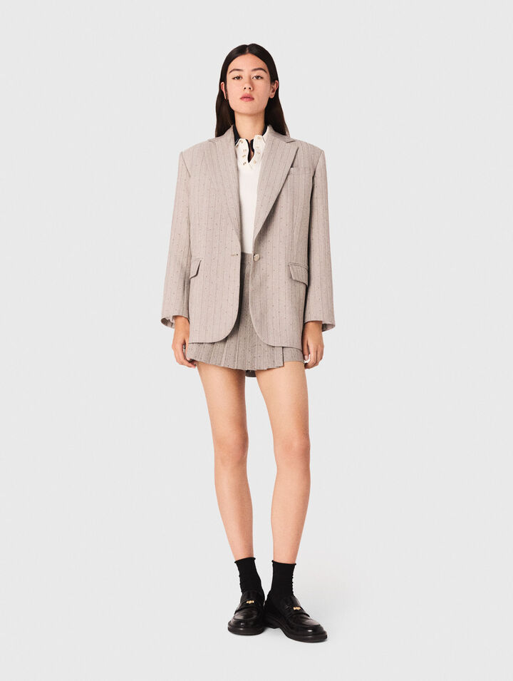 Giacca da tailleur con strass