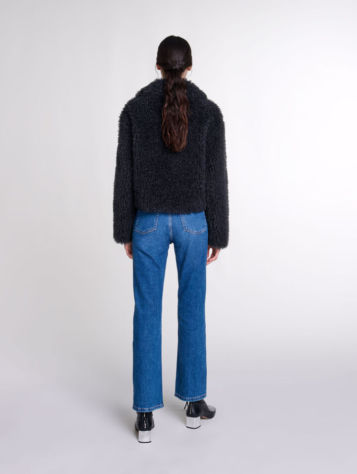 Cappotto corto in spugna