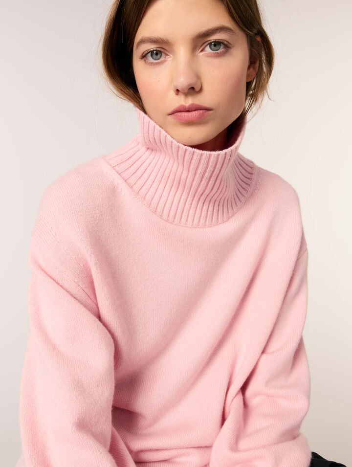 Maglia dolcevita in lana e cashmere