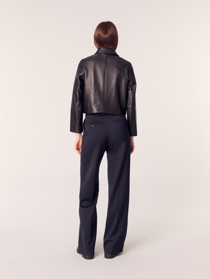 Pantaloni da tailleur con piega