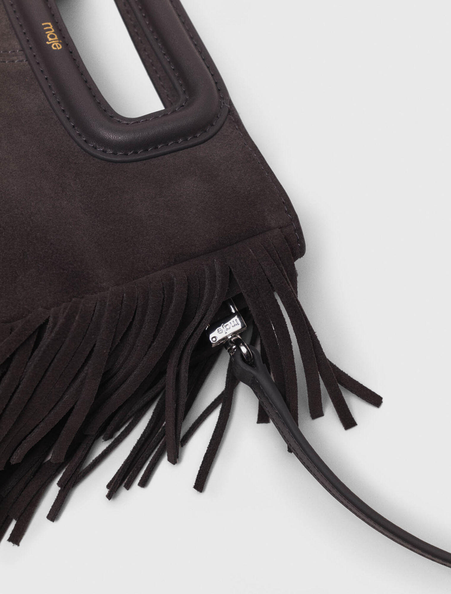 Borsa M in pelle scamosciata