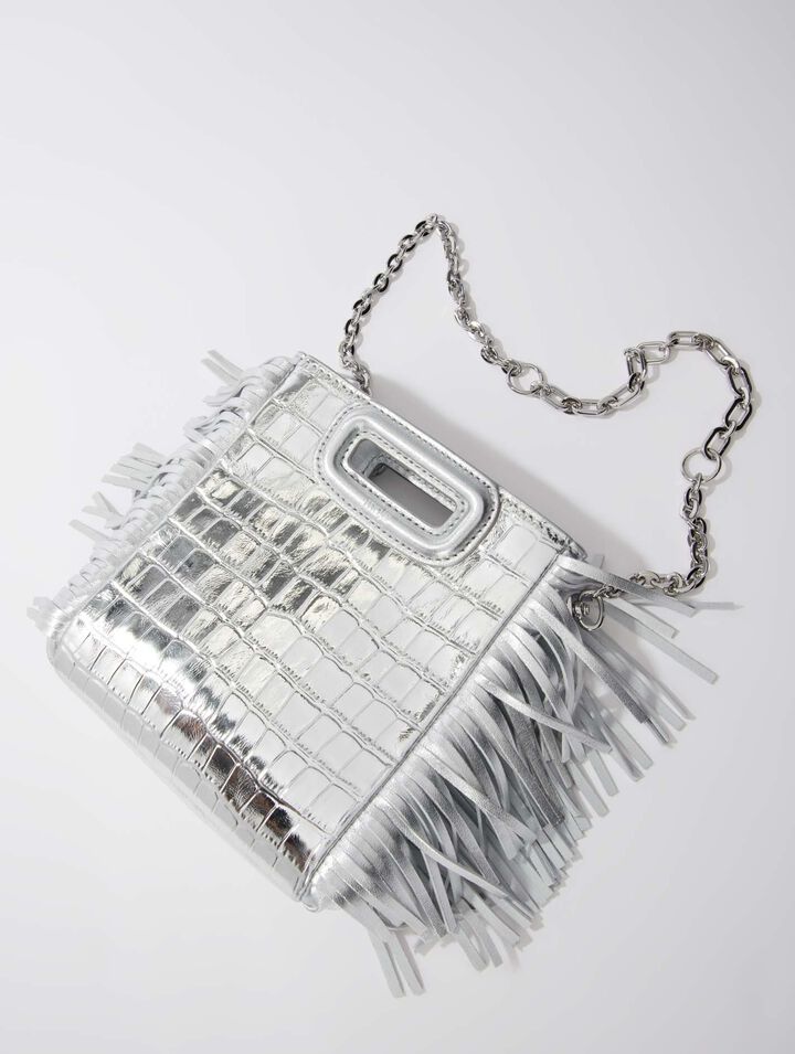 Borsa M Mini in pelle di coccodrillo