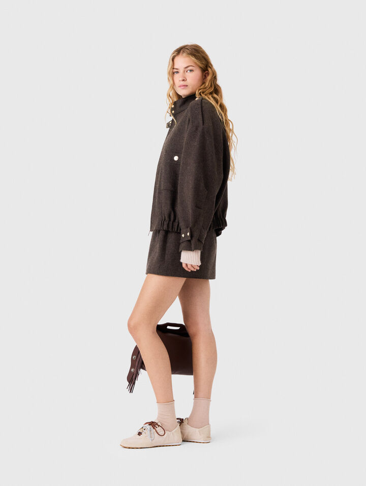 Giacca oversize di lana