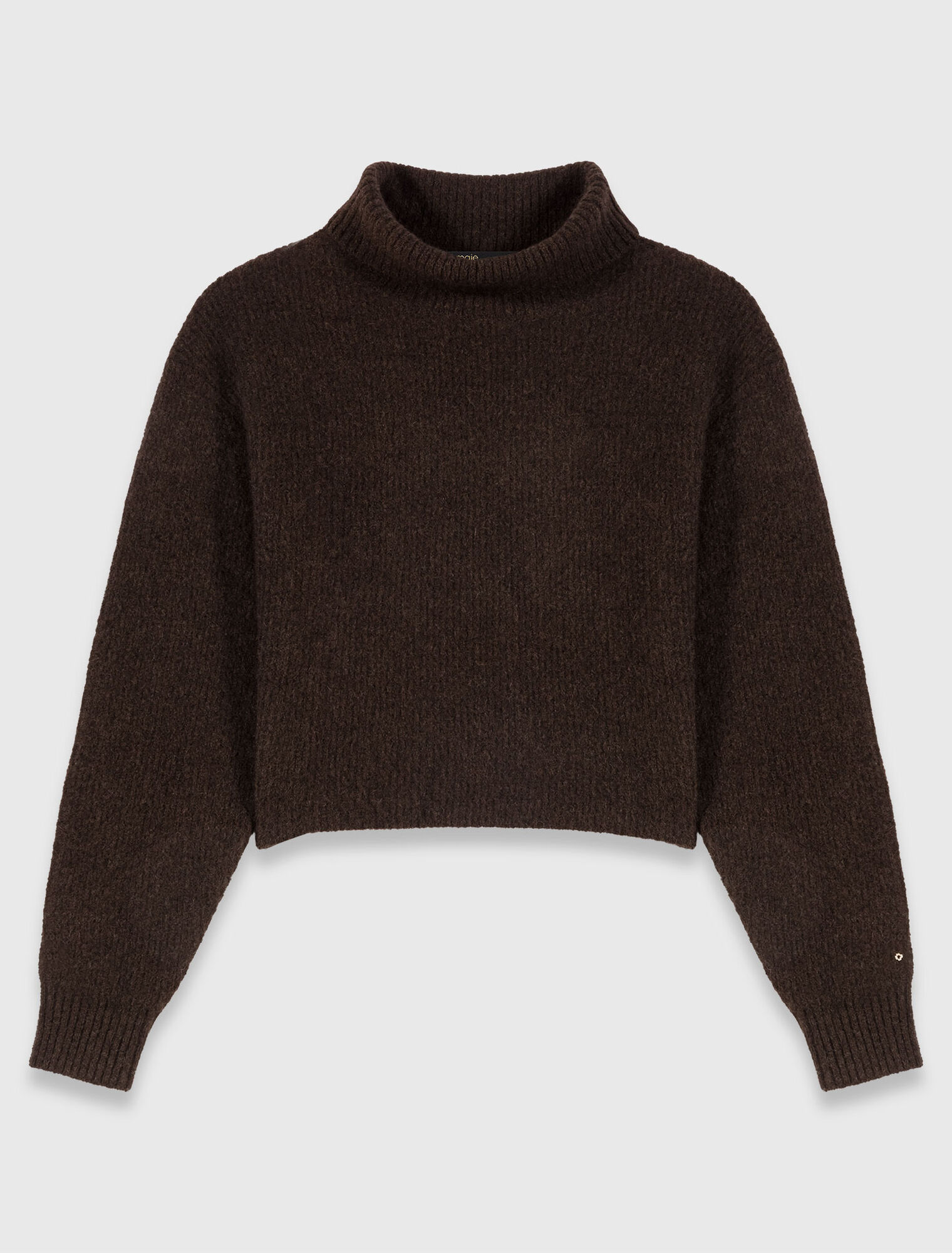 Maglione dolcevita in misto yak