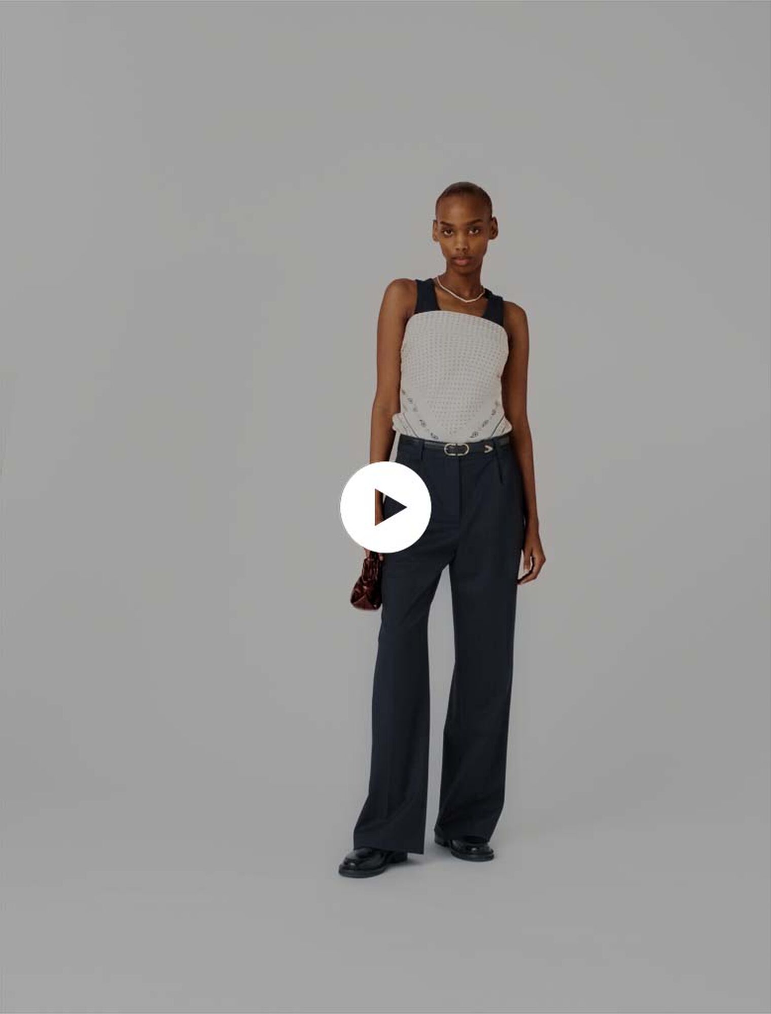 Pantaloni da tailleur a righe