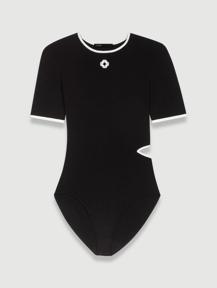 Body traforato in maglia