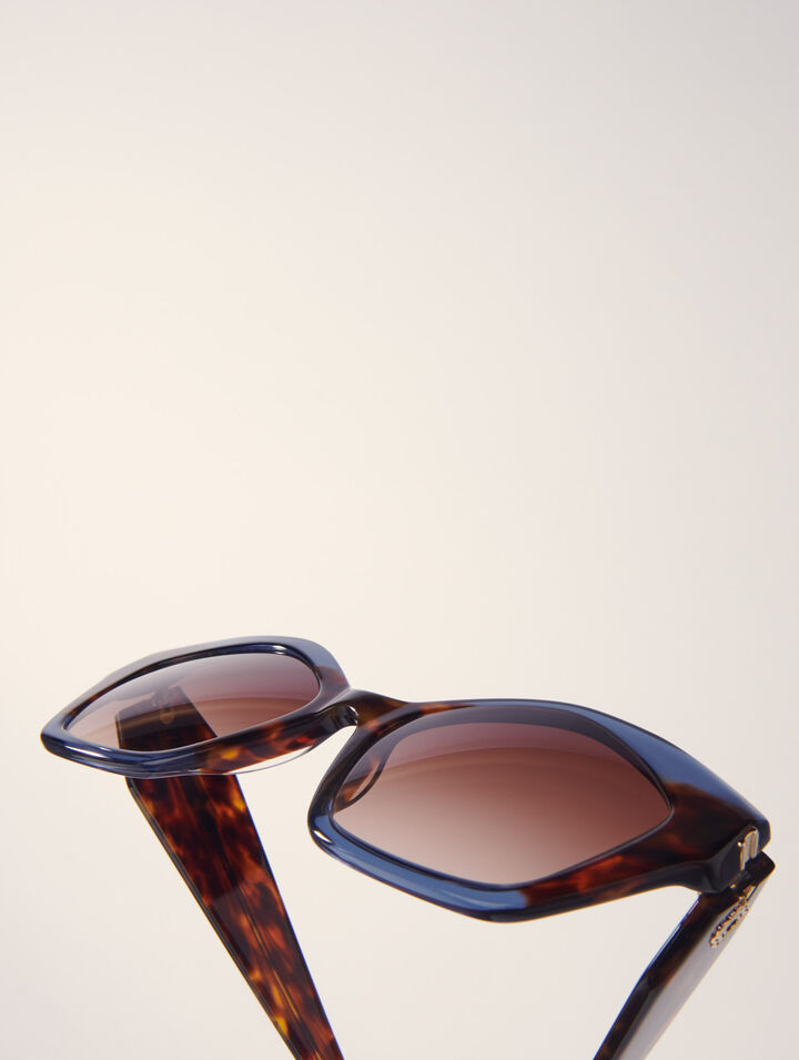 Occhiali cat-eye in acetato