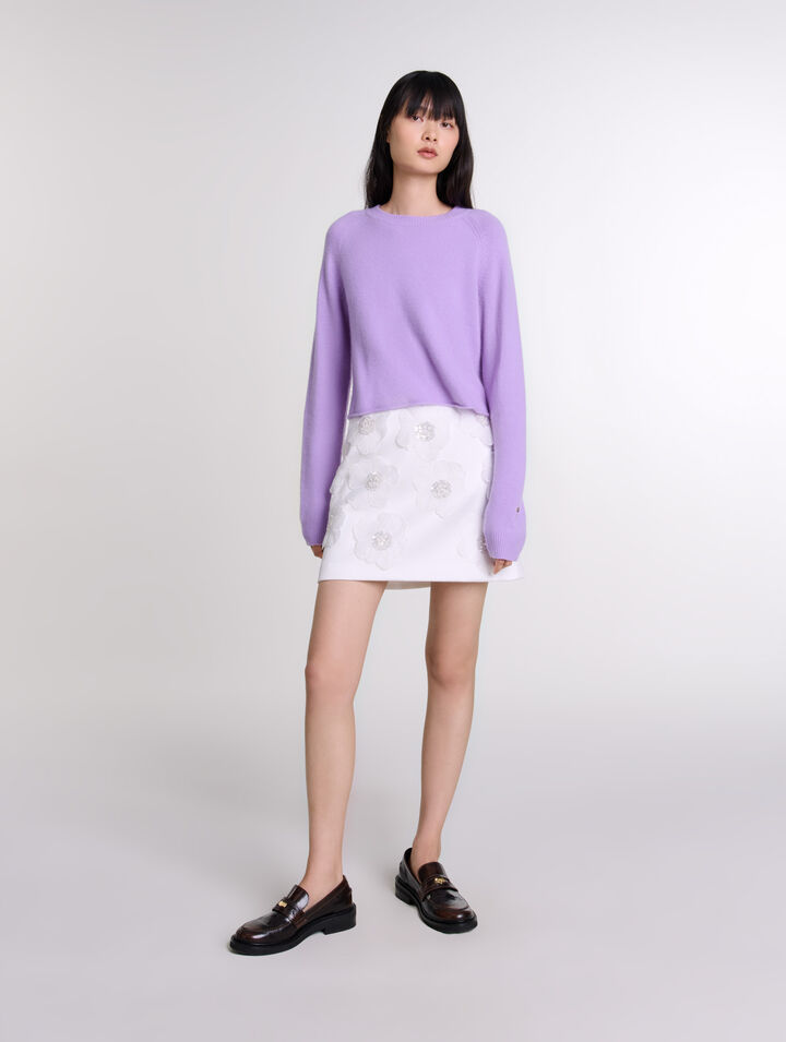 Maglione corto in cashmere