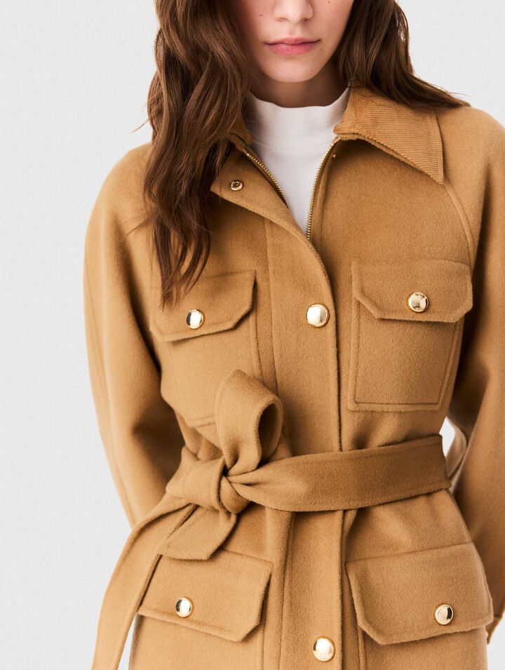 Cappotto midi in lana