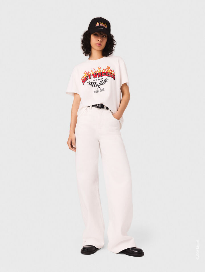 T-shirt con ricamo