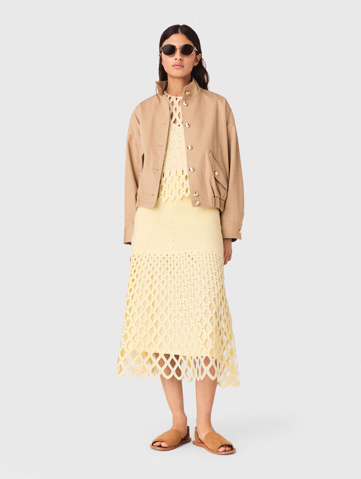 Gonna crochet con fodera rimovibile