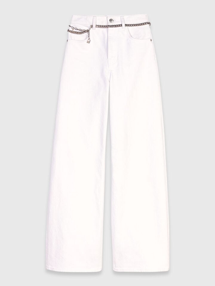 Jeans larghi a vita alta