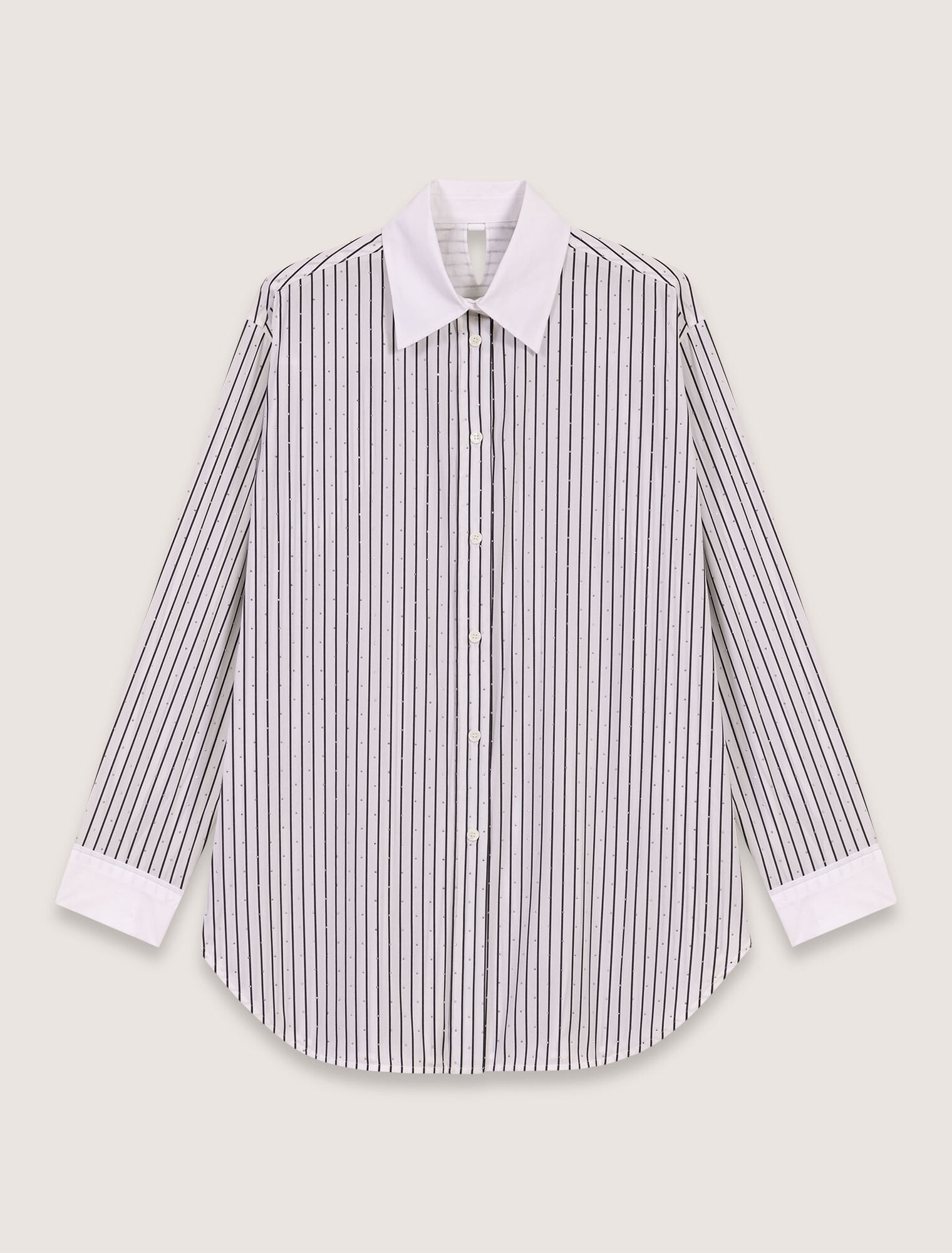 Camicia a righe glitterata