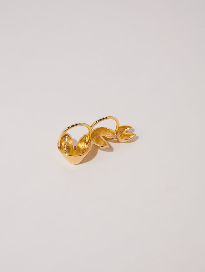 Anello triplo fortune cookie 