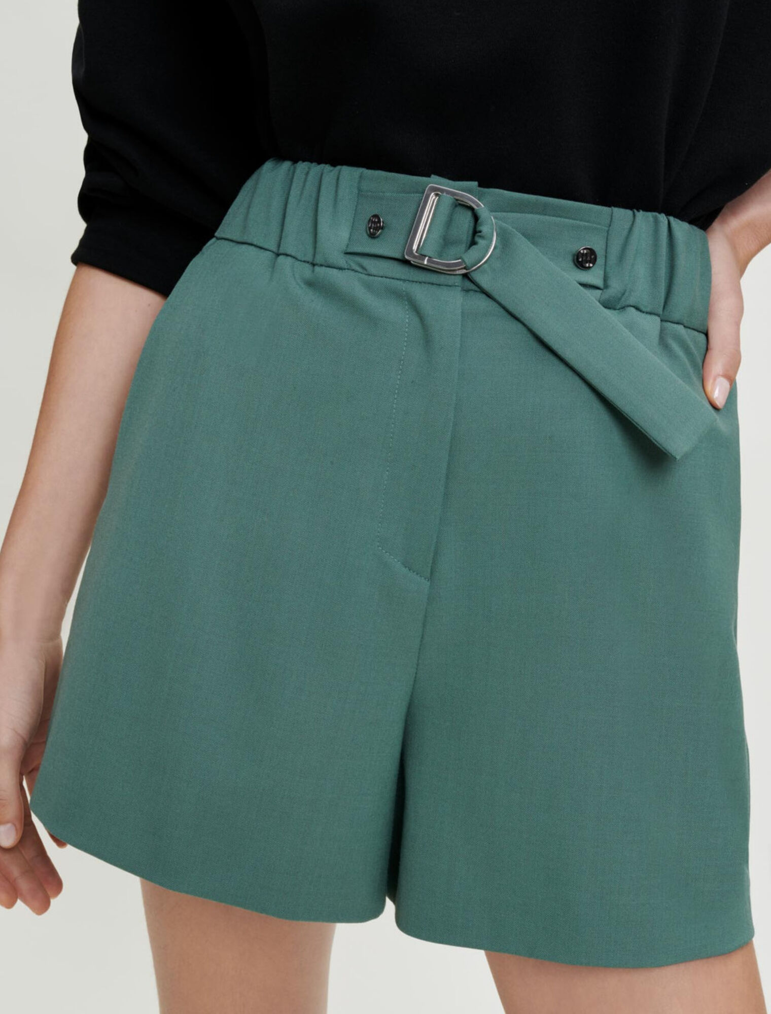 Pantaloncini sartoriali elasticizzati
