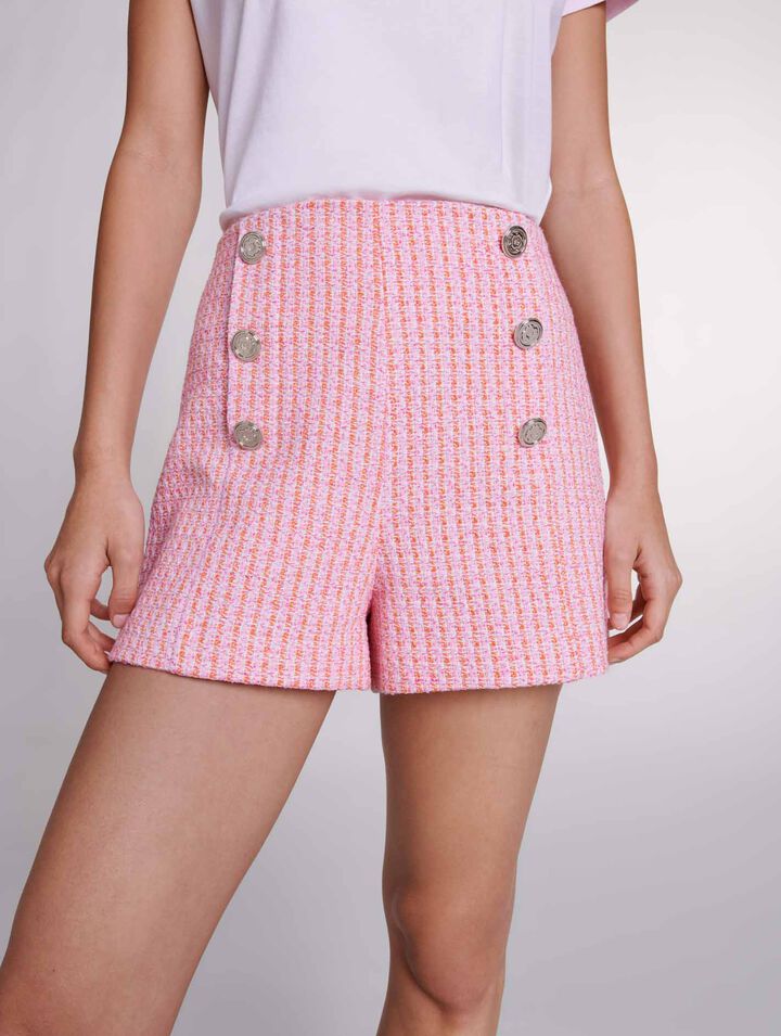 Shorts in tweed
