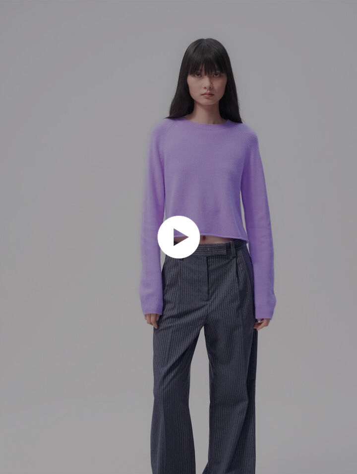 Pantaloni da tailleur glitterati