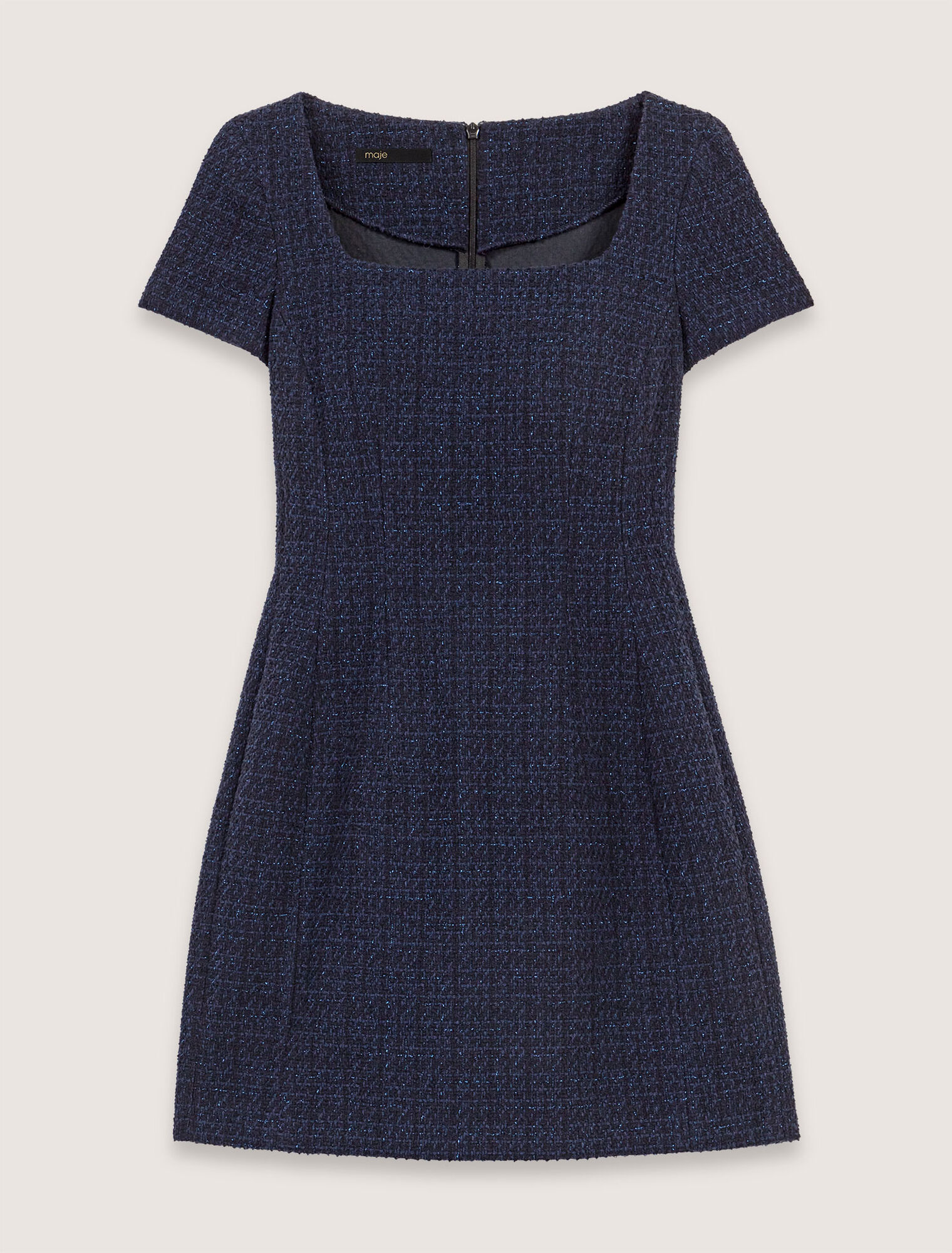 Abito corto in tweed