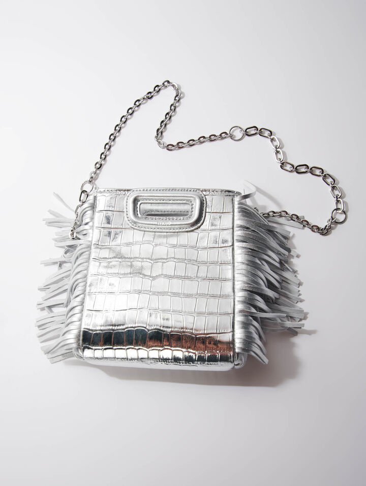 Borsa M Mini in pelle di coccodrillo