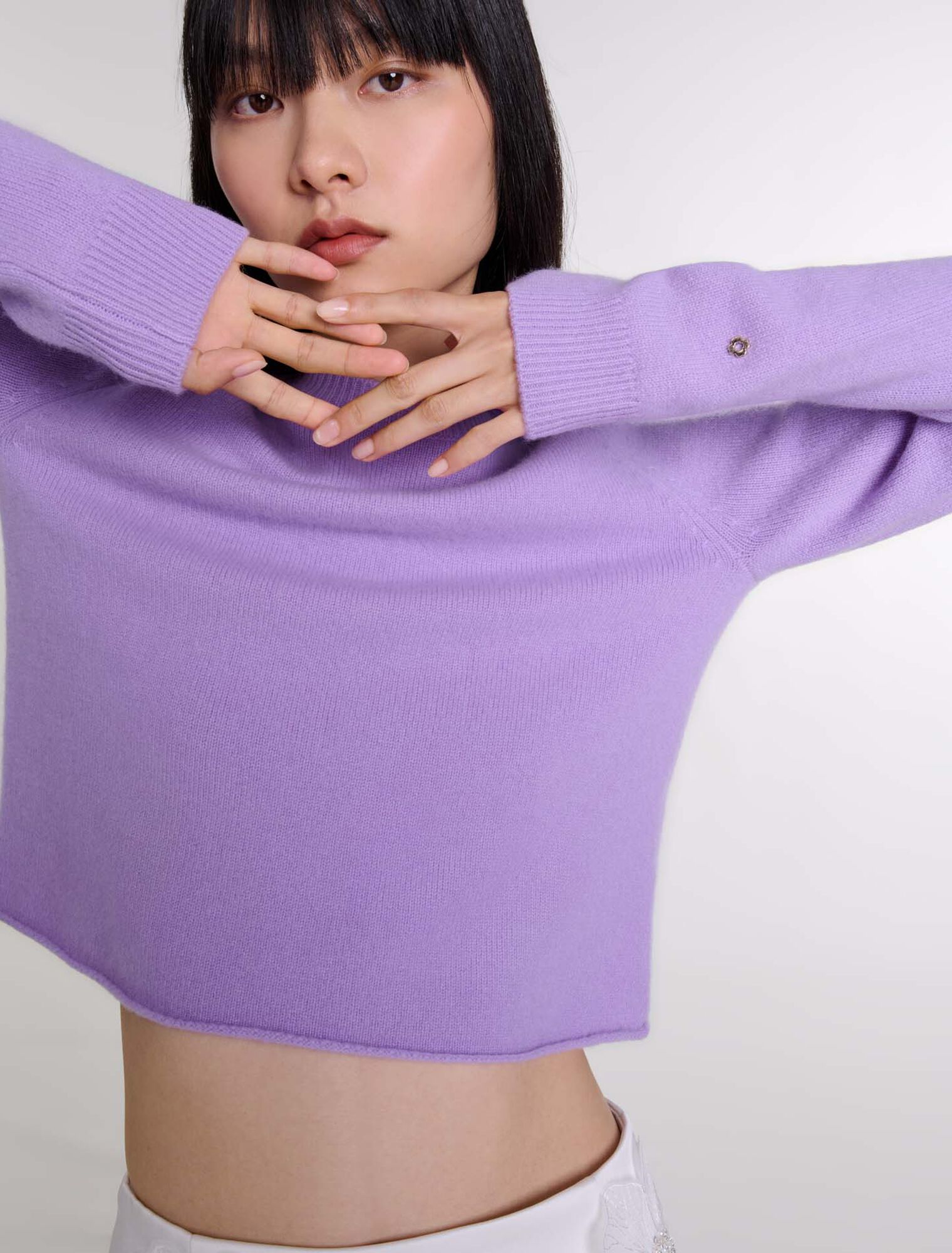 Maglione corto in cashmere