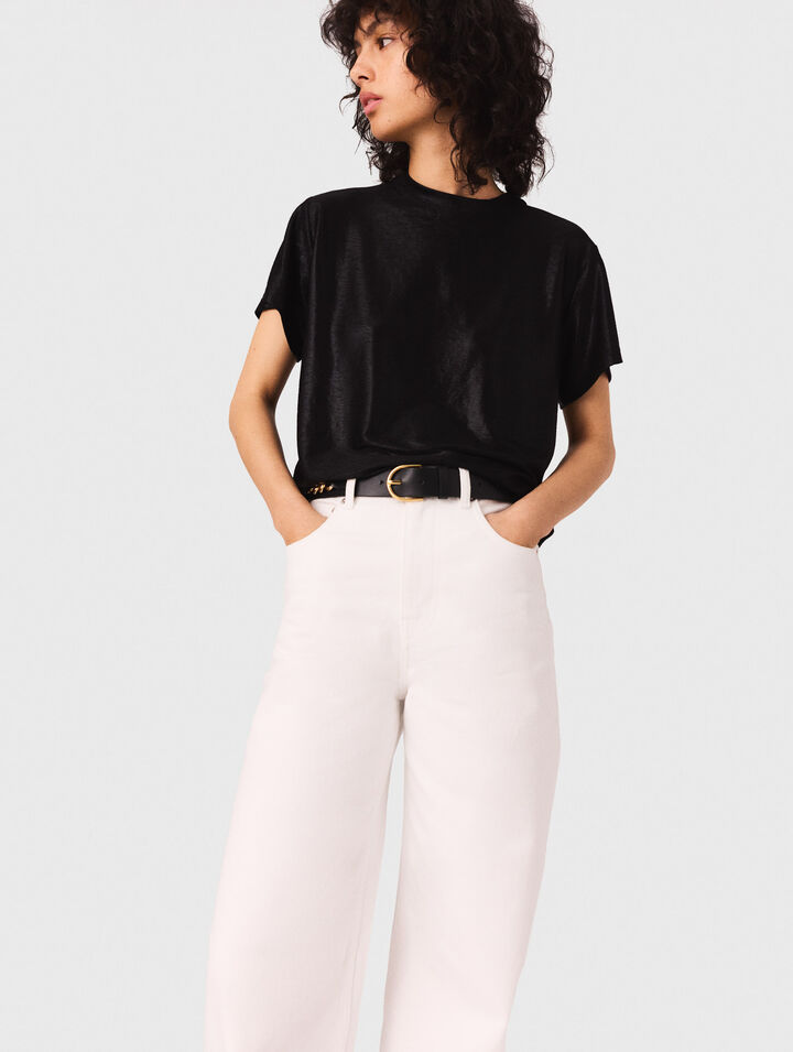 T-shirt in lamé