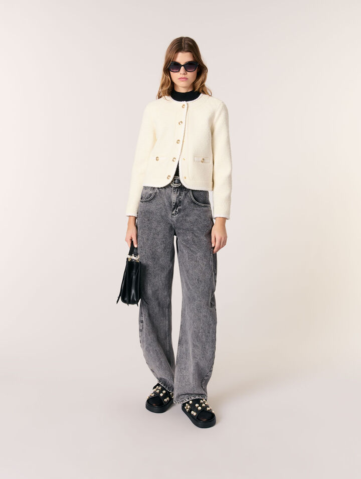 Giacca corta in tweed