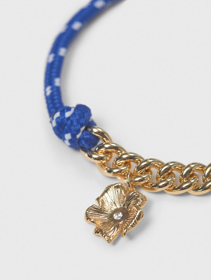 Bracciale catena con cordino marino