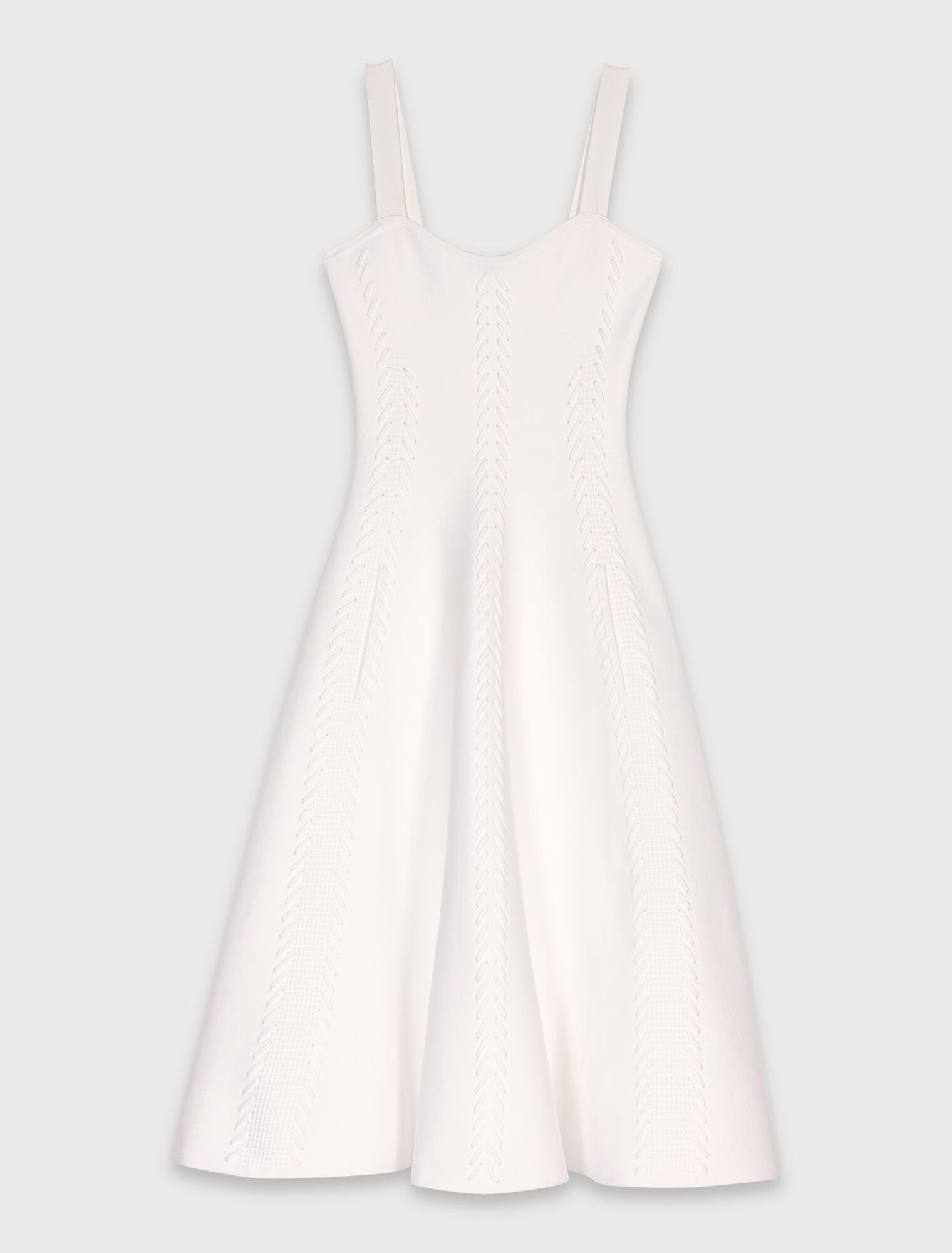 Abito babydoll lungo in maglia