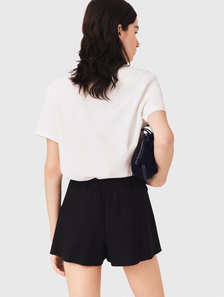 Shorts da tailleur trompe l'&oelig;il