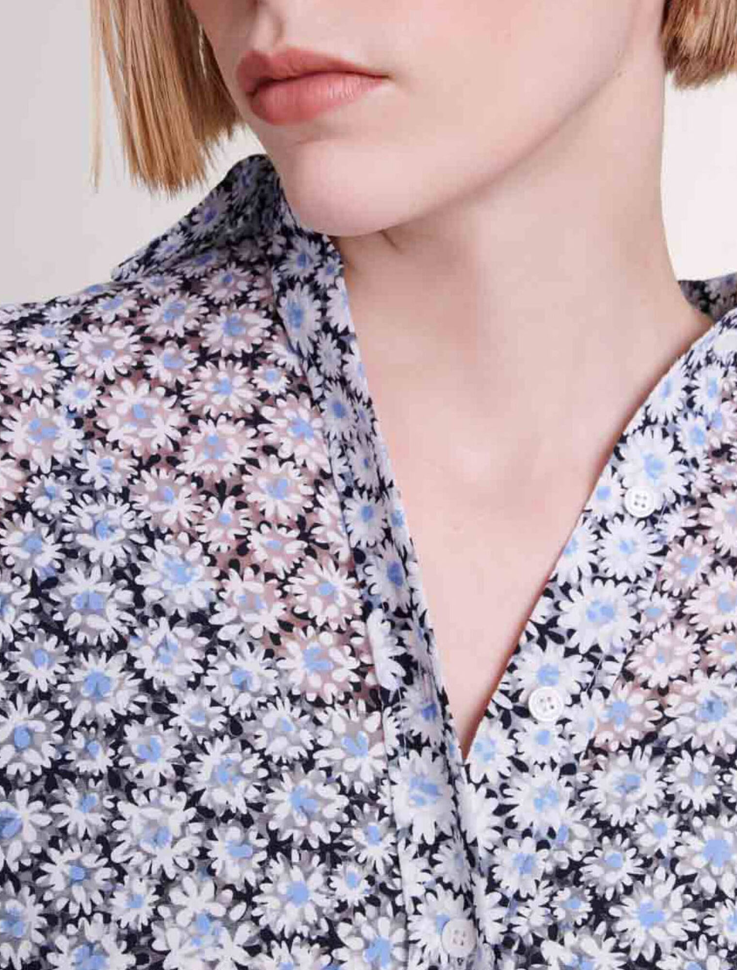 Abito corto a fiori