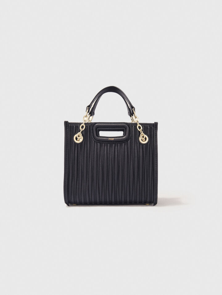 Mini borsa tote in pelle trapuntata