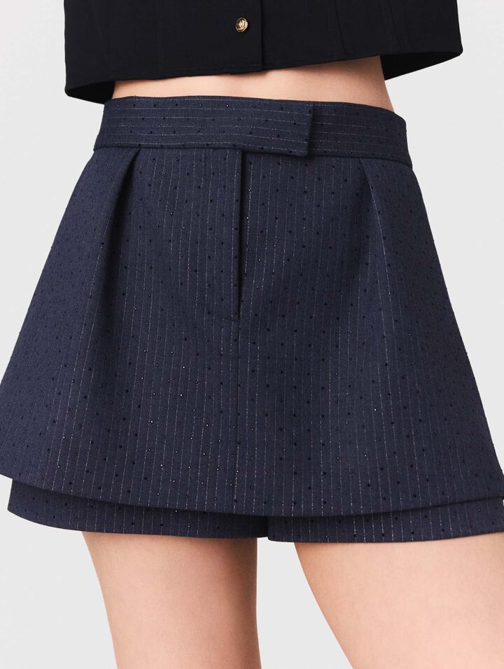 Shorts con strass