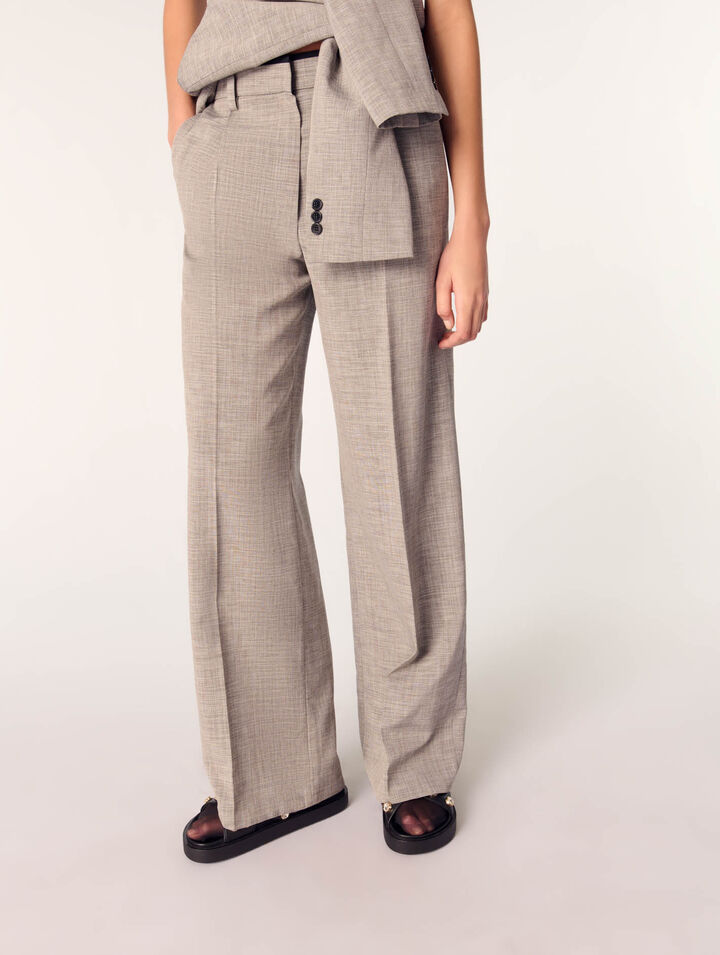 Pantaloni da tailleur gamba dritta